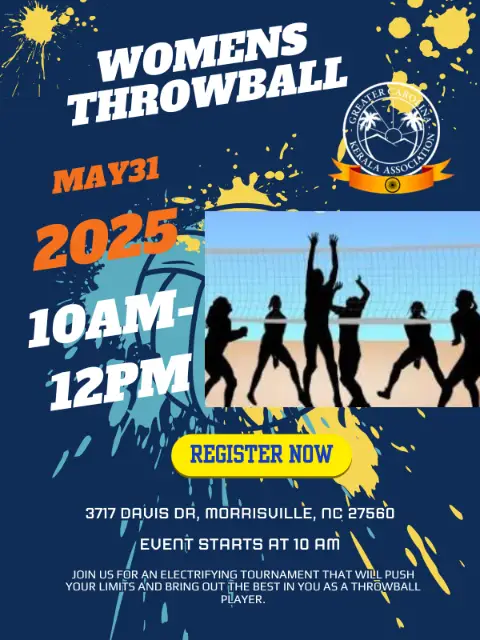 Poster: Women's Throwball Tournament 2025